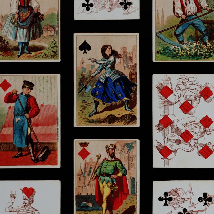 Le jeu de 32 cartes à jouer : ‘La famille des trèfles’ - Chris Semet Le jeu de 32 cartes à jouer : ‘La famille des trèfles’ - Chris Semet