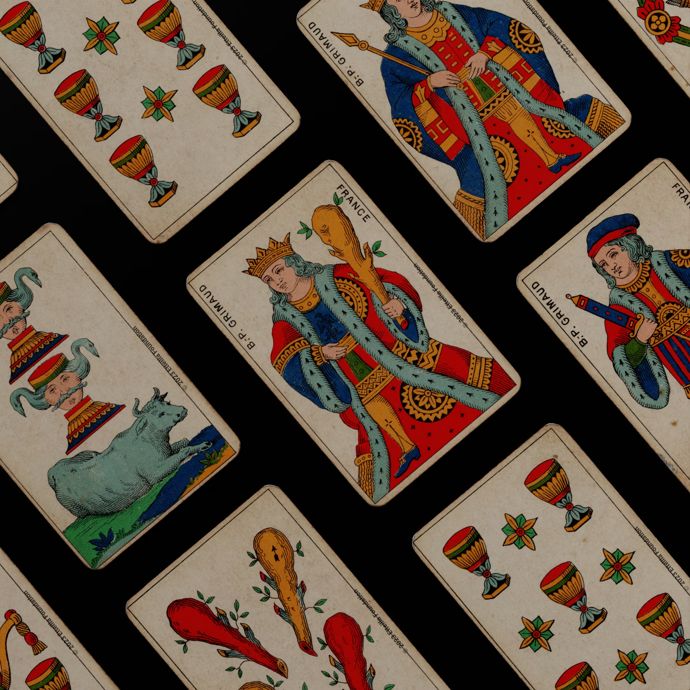 Aluette Demi-Fine Playing Cards Deck - Standard Spanish Pattern
